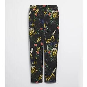 Chico's Brigitte Floral Ankle Pants Pullon Size 4T US 20 Tall Stretch Boho